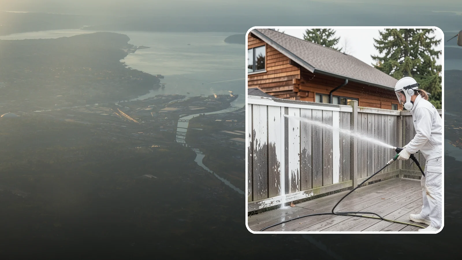 Fence Stain Stripping in Fife, Pierce County, WA - Stripping of failing, peeling fence stain so the wood is ready for a clean, even recoat.