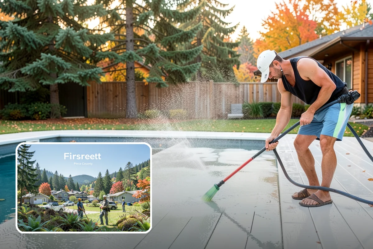 Fence Stain Stripping in Fircrest, Pierce County, WA - Removes peeling and blotchy old stain down to bare wood