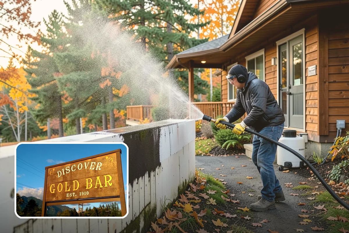 Fence Stain Stripping in Gold Bar, Snohomish County, WA - Removes peeling and blotchy old stain down to bare wood
