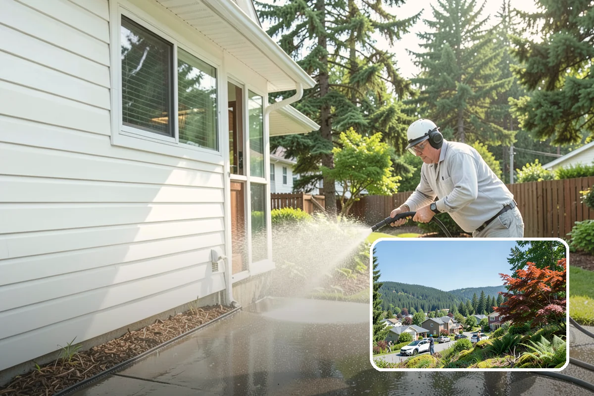Fence Stain Stripping in Index, Snohomish County, WA - Removes peeling and blotchy old stain down to bare wood