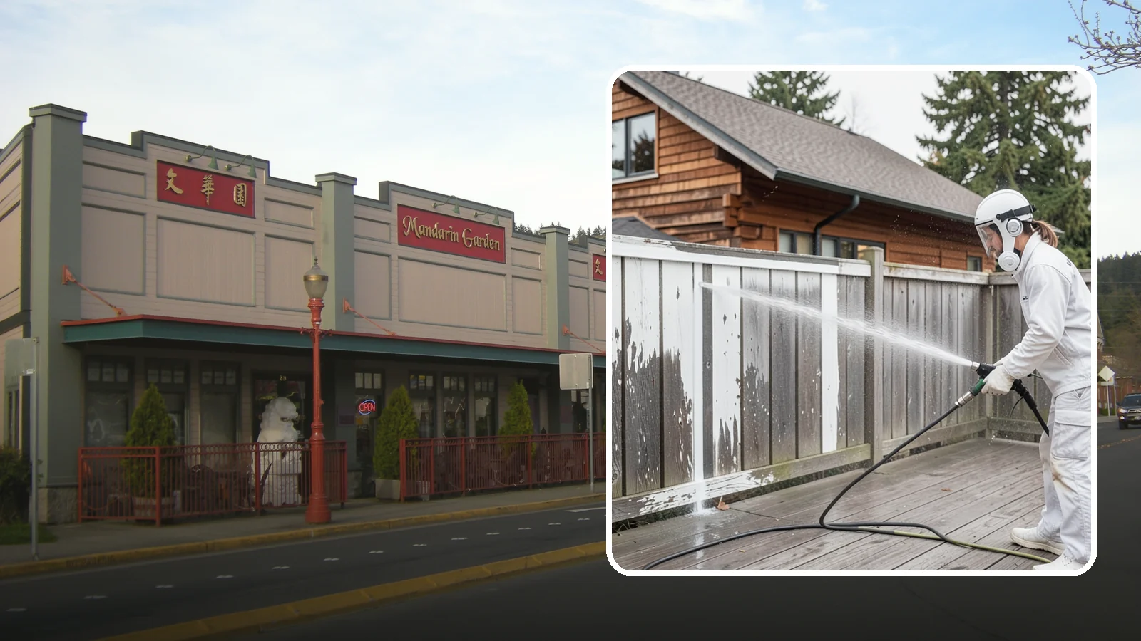Fence Stain Stripping in Issaquah, King County, WA - Stripping of failing, peeling fence stain so the wood is ready for a clean, even recoat.