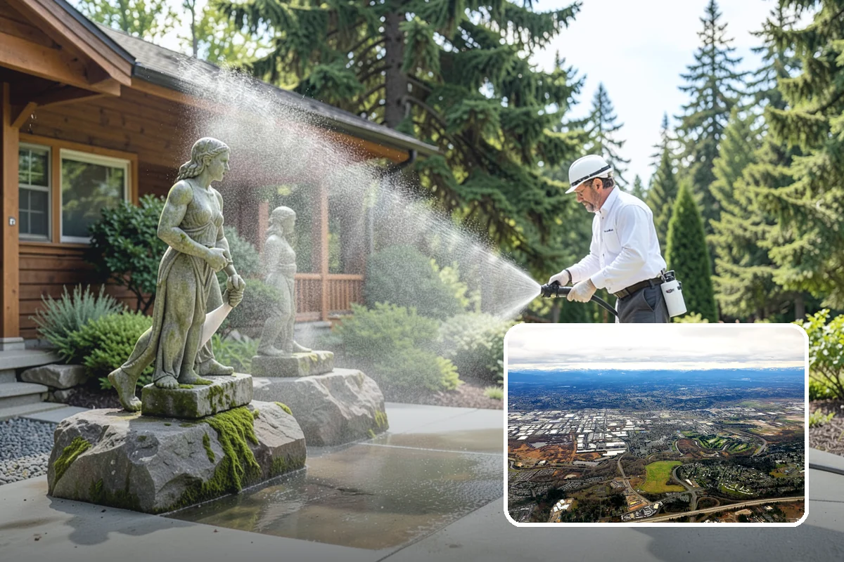 Fence Stain Stripping in Kent, King County, WA - Removes peeling and blotchy old stain down to bare wood