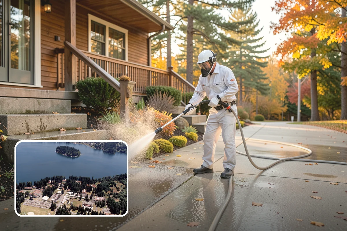 Fence Stain Stripping in Lakewood, Pierce County, WA - Removes peeling and blotchy old stain down to bare wood