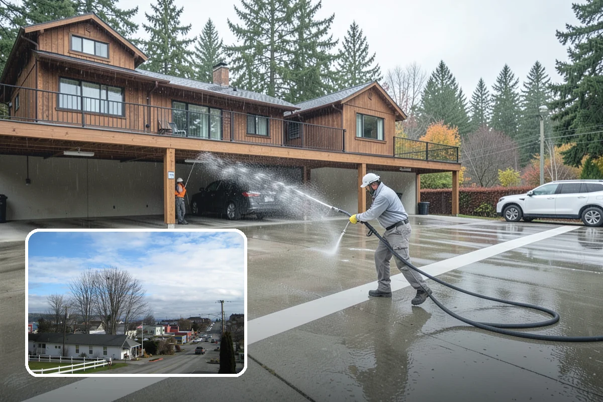 Fence Stain Stripping in Langley, Island County, WA - Removes peeling and blotchy old stain down to bare wood