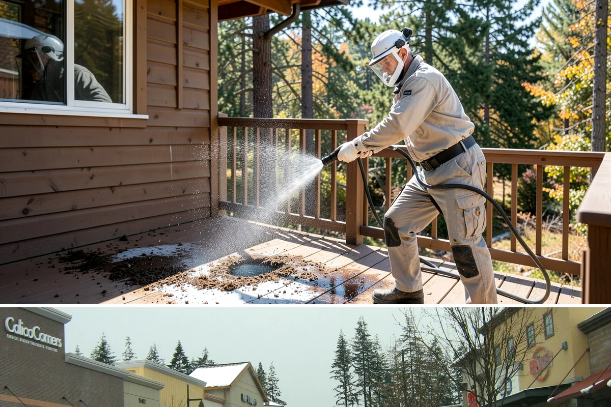 Fence Stain Stripping in Mill Creek, Snohomish County, WA - Plan stripping for a dry summer window so the wood can fully dry before you apply new stain.