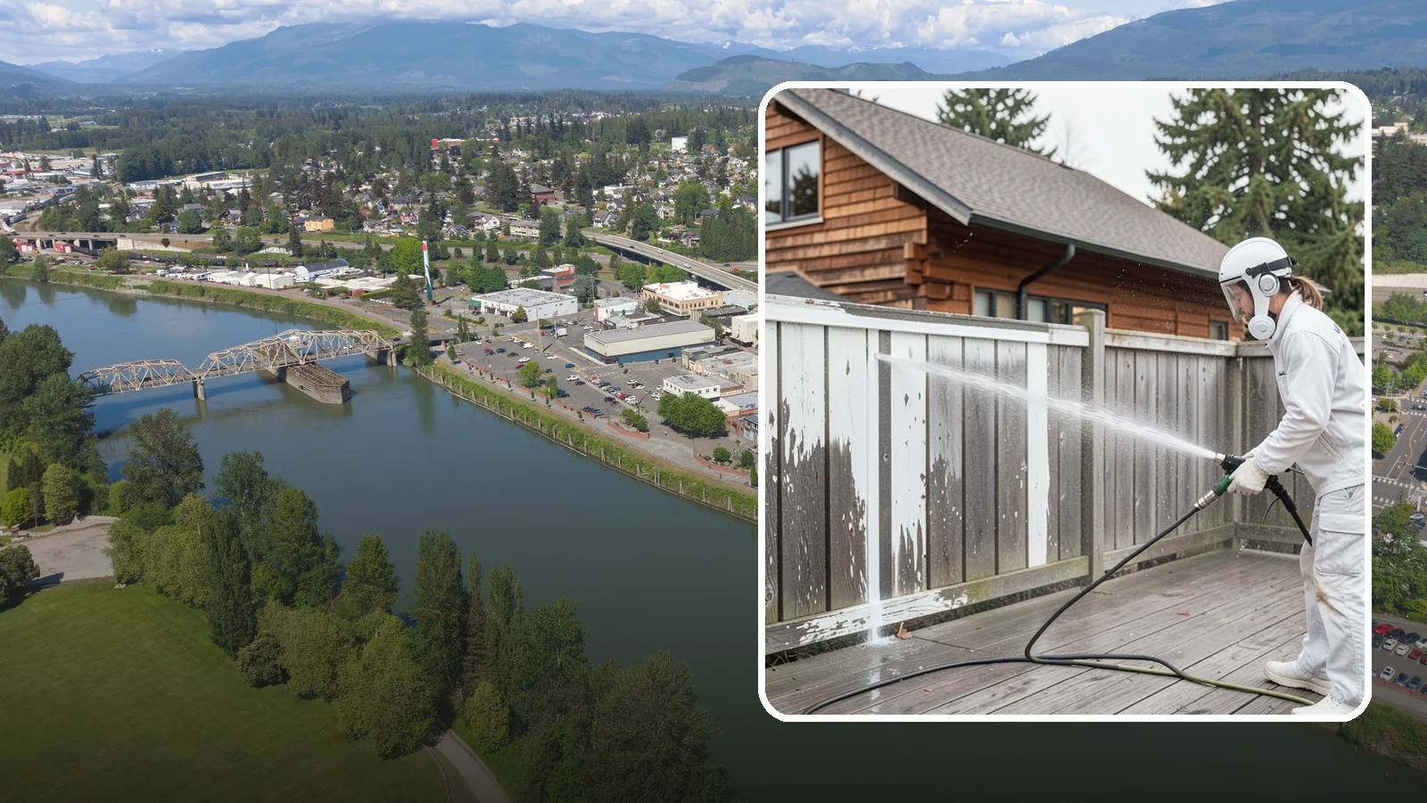 Fence Stain Stripping in Mount Vernon, Skagit County, WA - Stripping of failing, peeling fence stain so the wood is ready for a clean, even recoat.