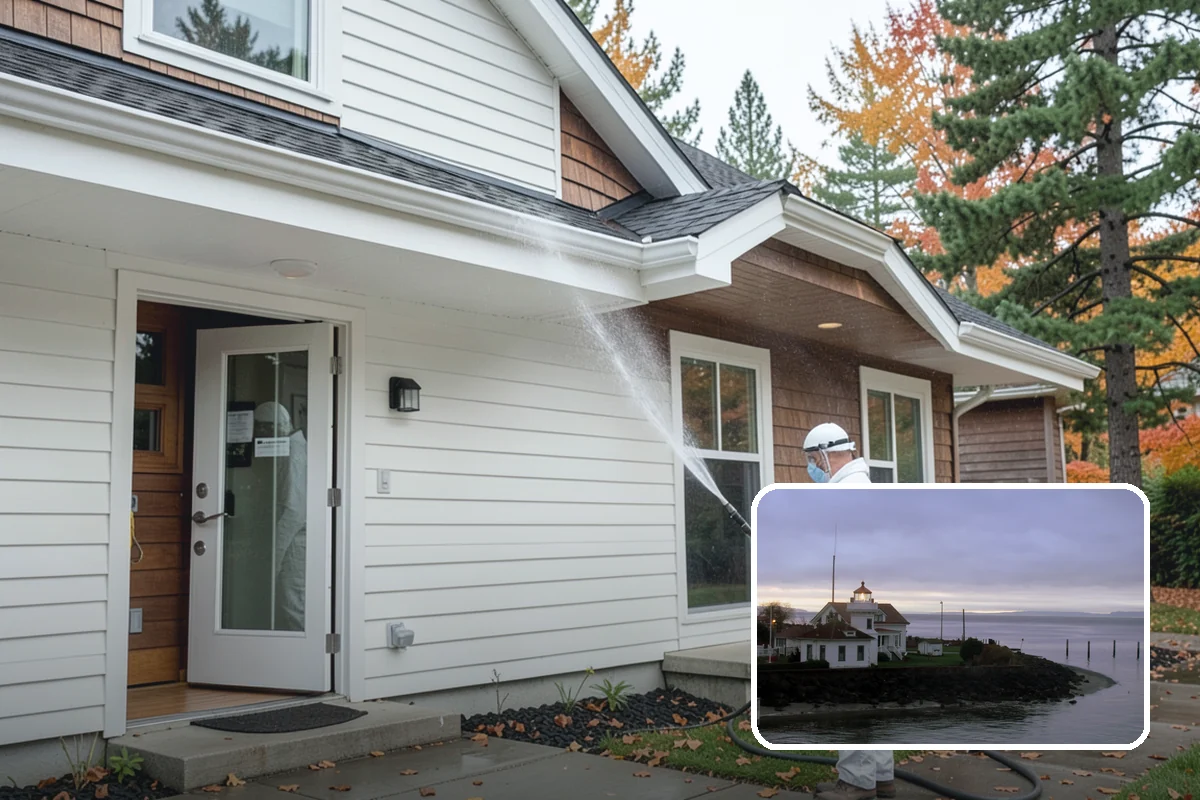 Fence Stain Stripping in Mukilteo, Snohomish County, WA - Removes peeling and blotchy old stain down to bare wood