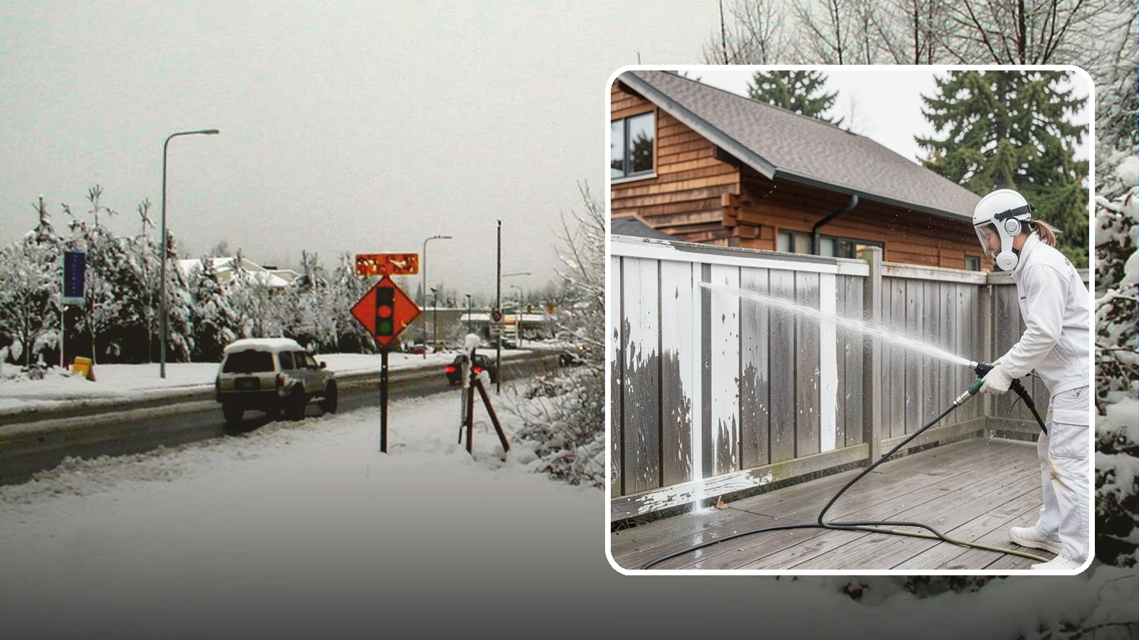 Fence Stain Stripping in Newcastle, King County, WA - Stripping of failing, peeling fence stain so the wood is ready for a clean, even recoat.