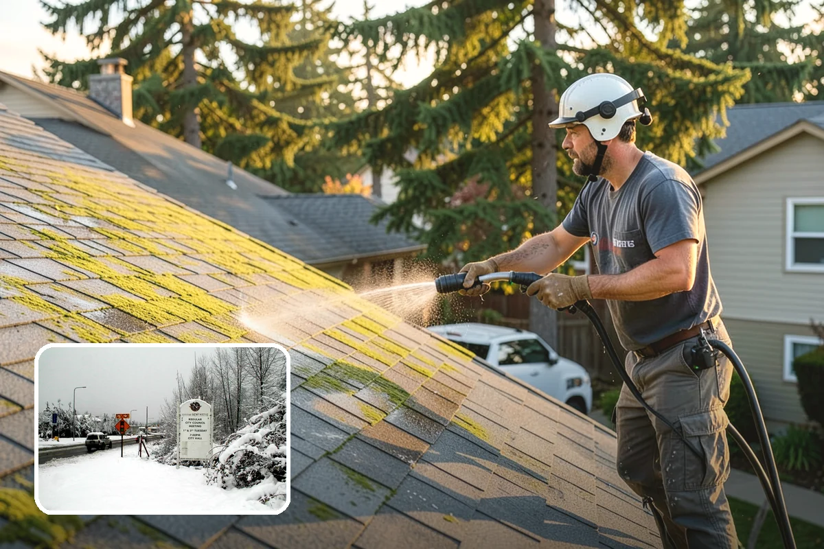 Fence Stain Stripping in Newcastle, King County, WA - Removes peeling and blotchy old stain down to bare wood