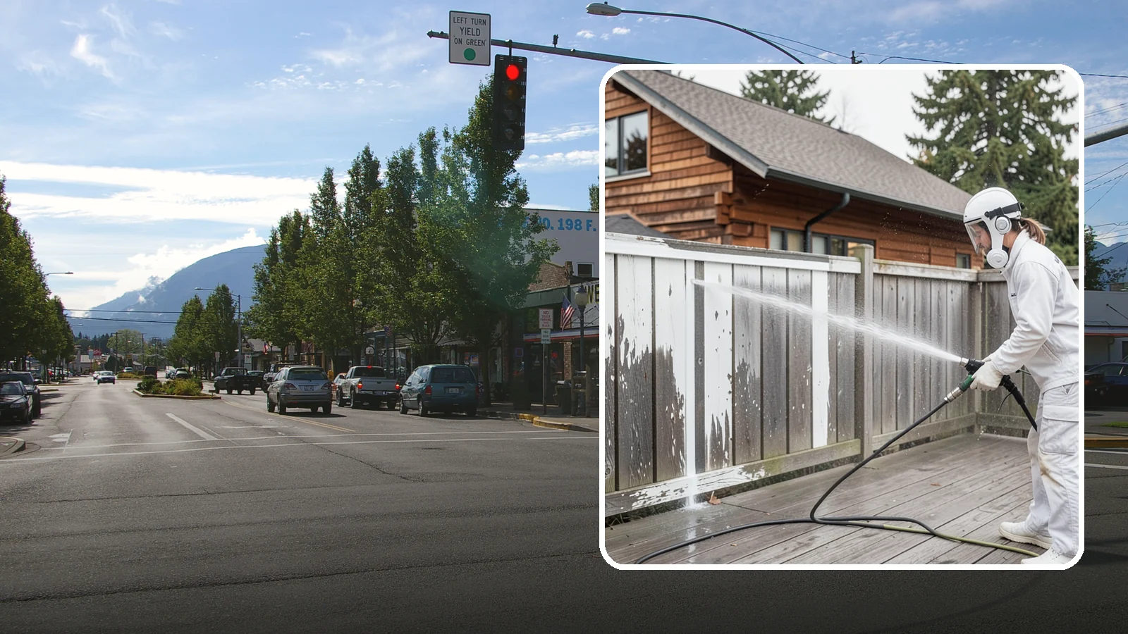 Fence Stain Stripping in North Bend, King County, WA - Stripping of failing, peeling fence stain so the wood is ready for a clean, even recoat.