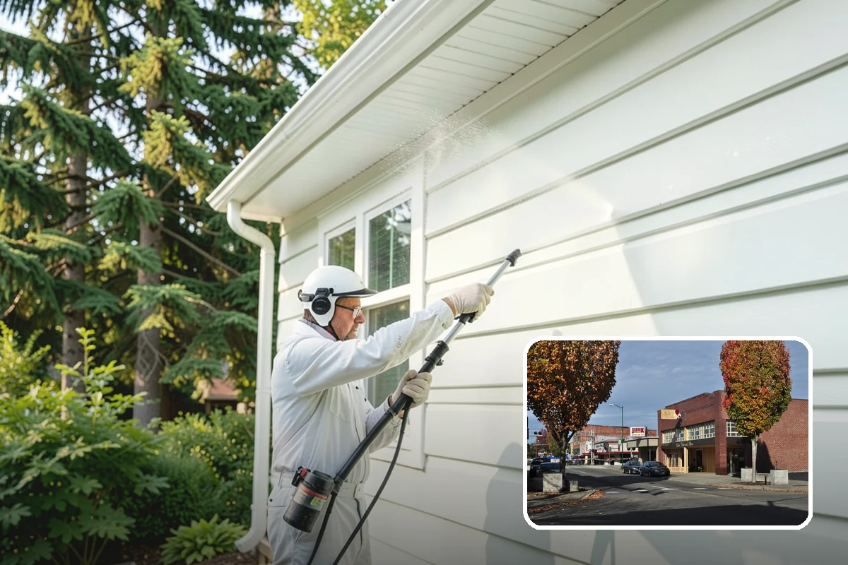Fence Stain Stripping in Puyallup, Pierce County, WA - Removes peeling and blotchy old stain down to bare wood