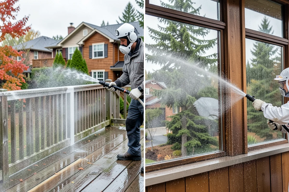 Fence Stain Stripping in Puyallup, Pierce County, WA - Test the existing stain to choose the right stripper