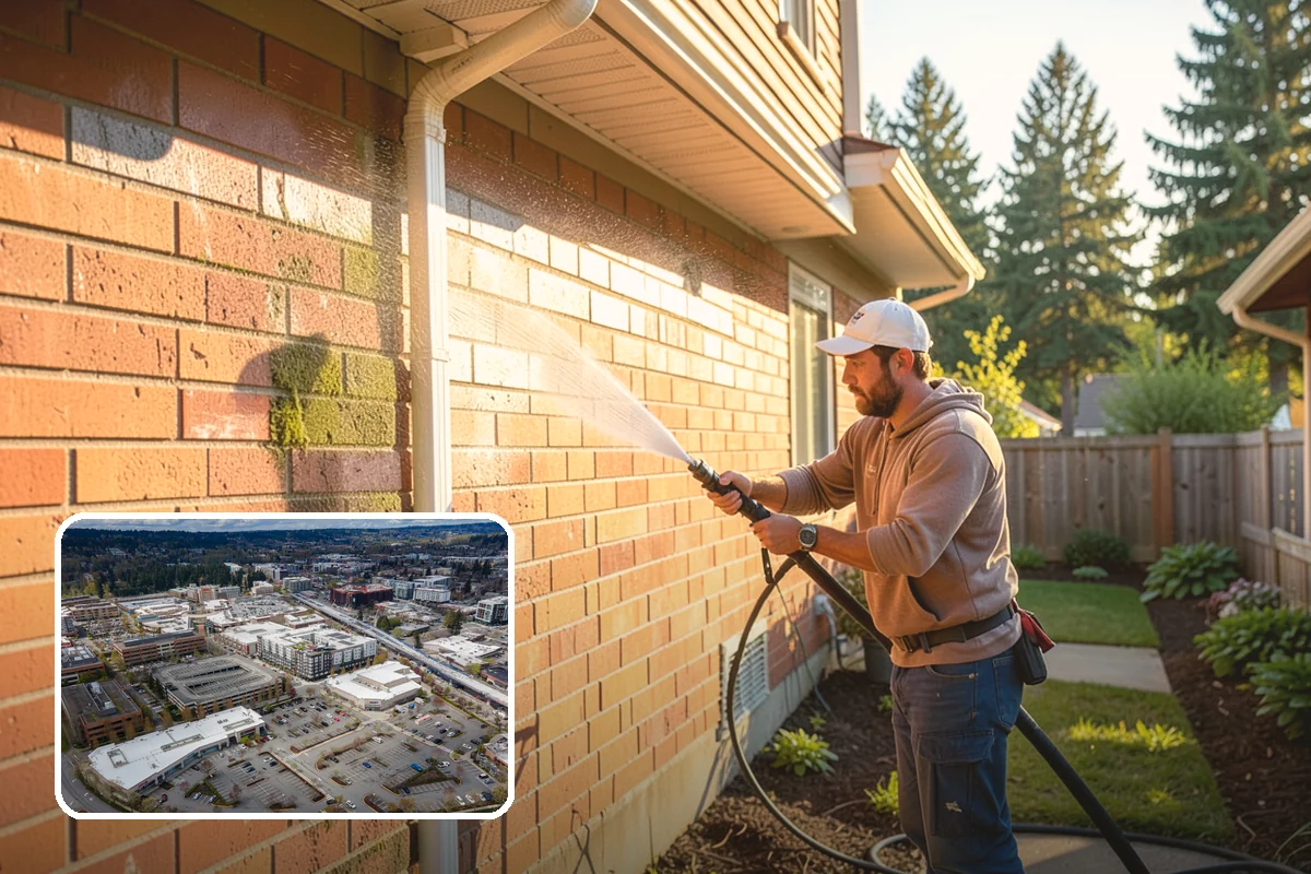 Fence Stain Stripping in Redmond, King County, WA - Removes peeling and blotchy old stain down to bare wood