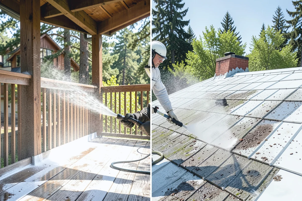 Fence Stain Stripping in Roy, Pierce County, WA - Test the existing stain to choose the right stripper