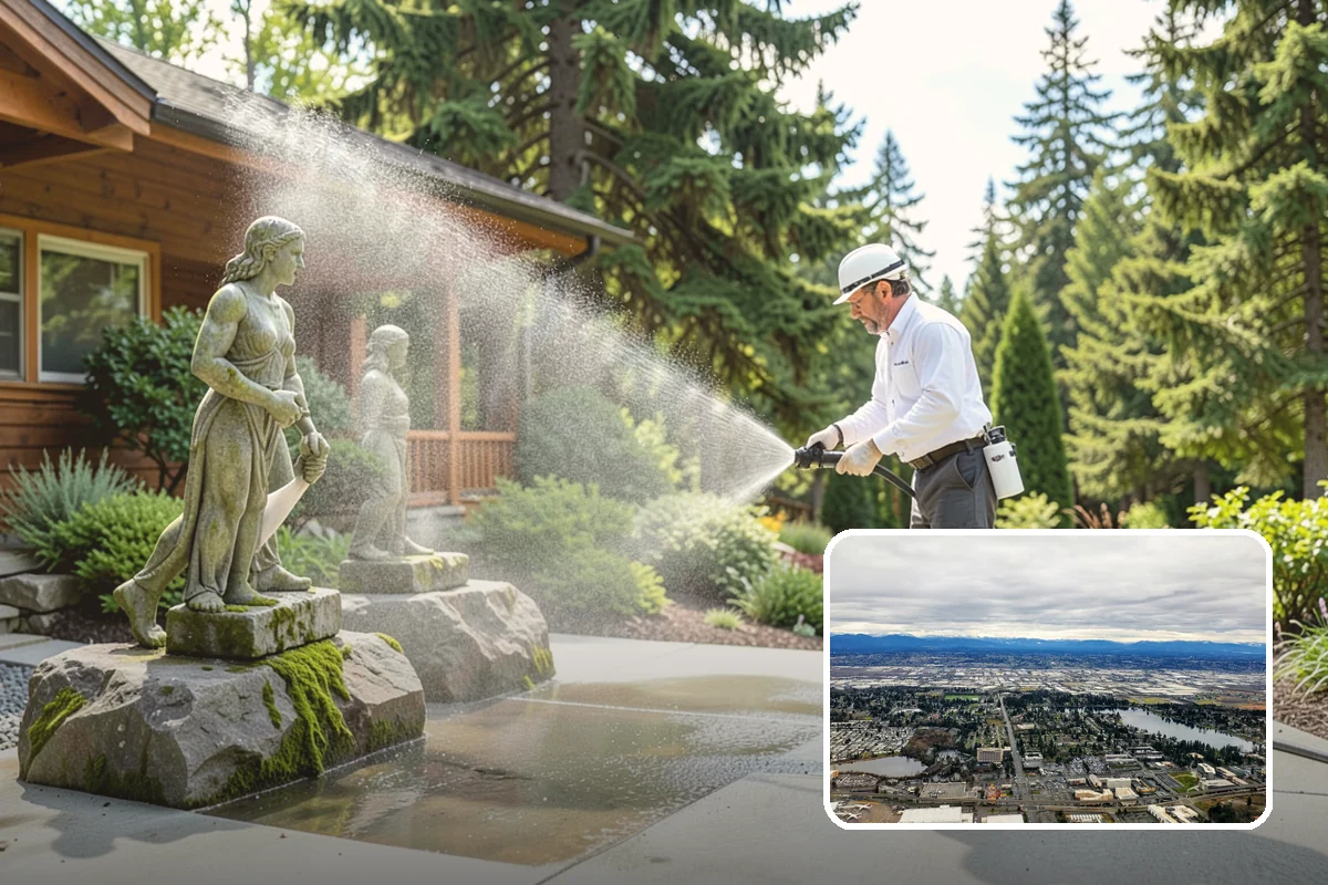 Fence Stain Stripping in SeaTac, King County, WA - Removes peeling and blotchy old stain down to bare wood