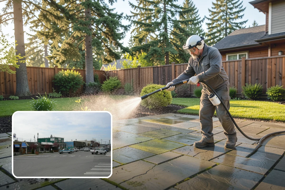 Fence Stain Stripping in Stanwood, Snohomish County, WA - Removes peeling and blotchy old stain down to bare wood