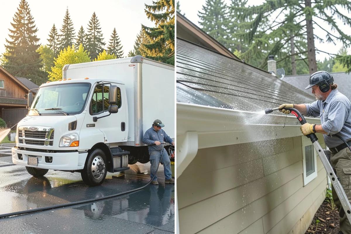 Fence Staining in Anacortes, Skagit County, WA - Clean the fence and strip any failing prior coating