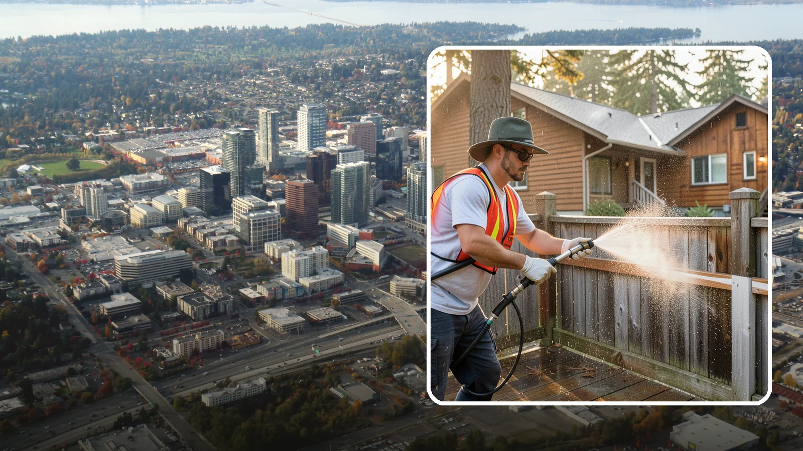 Fence Staining in Bellevue, King County, WA - Pigmented fence staining that revives faded wood while adding lasting UV and moisture defense to every panel.