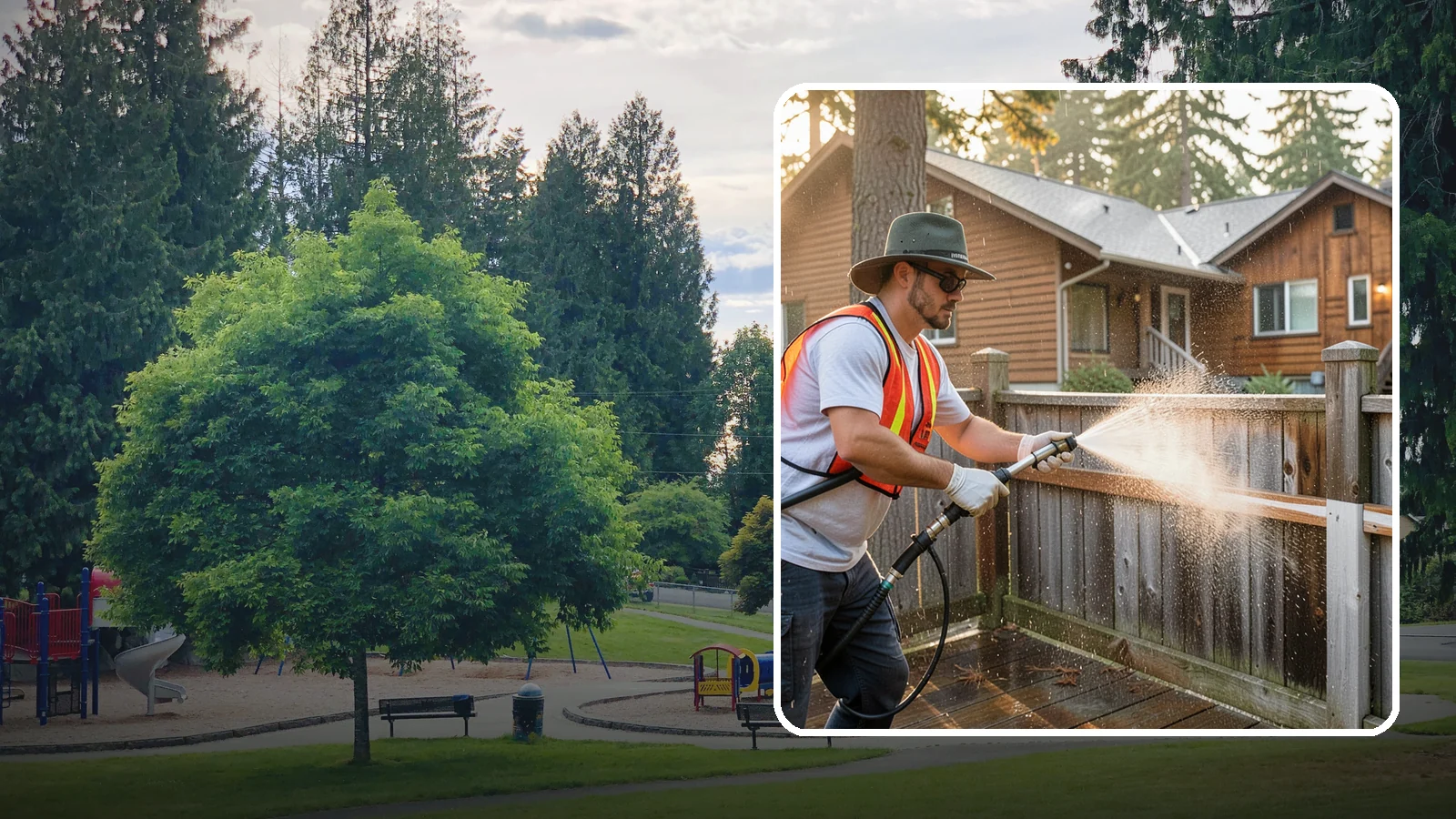 Fence Staining in Bonney Lake, Pierce County, WA - Pigmented fence staining that revives faded wood while adding lasting UV and moisture defense to every panel.