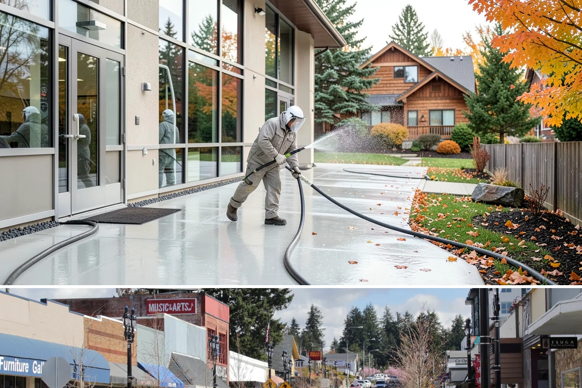 Fence Staining in Bothell, King County, WA - Stain fences during a stretch of dry summer weather so the finish can cure before autumn moisture arrives.