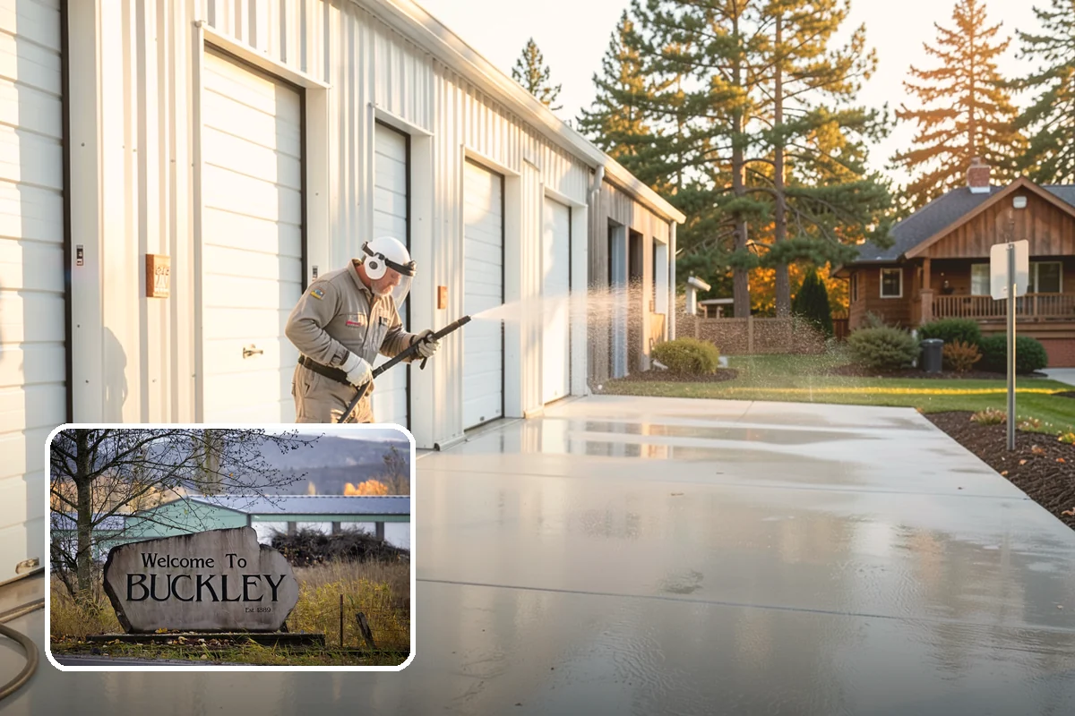 Fence Staining in Buckley, Pierce County, WA - Restores rich, even color to faded fence boards