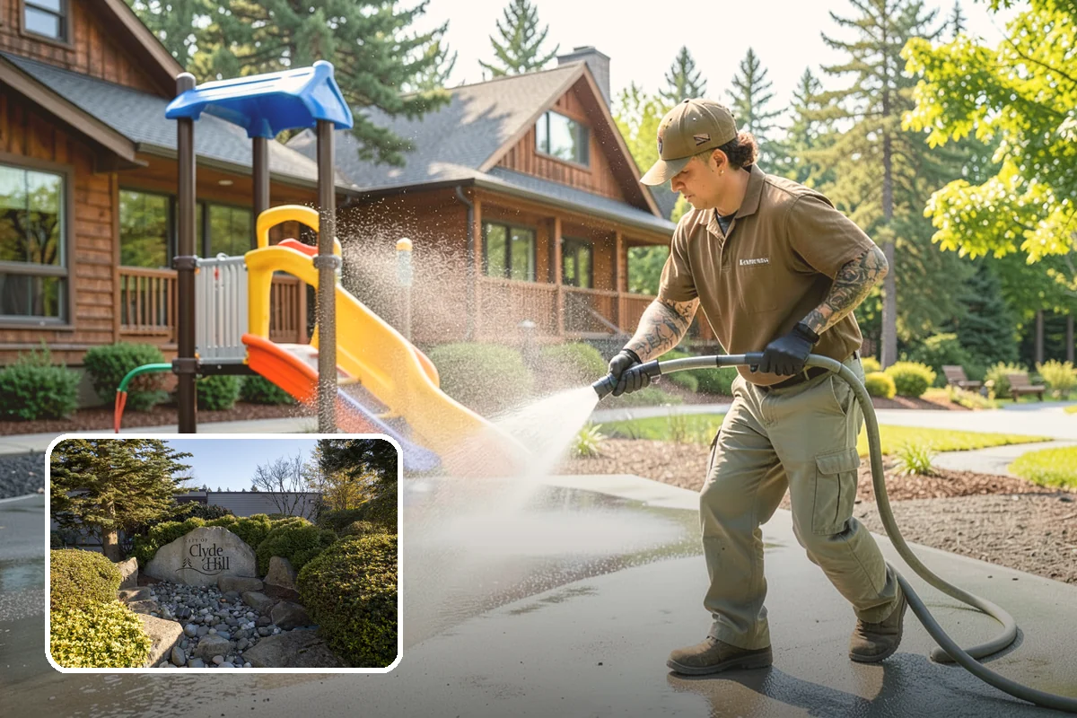Fence Staining in Clyde Hill, King County, WA - Restores rich, even color to faded fence boards