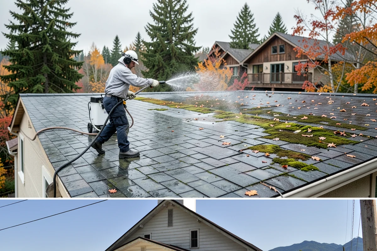 Fence Staining in Concrete, Skagit County, WA - Stain fences during a stretch of dry summer weather so the finish can cure before autumn moisture arrives.
