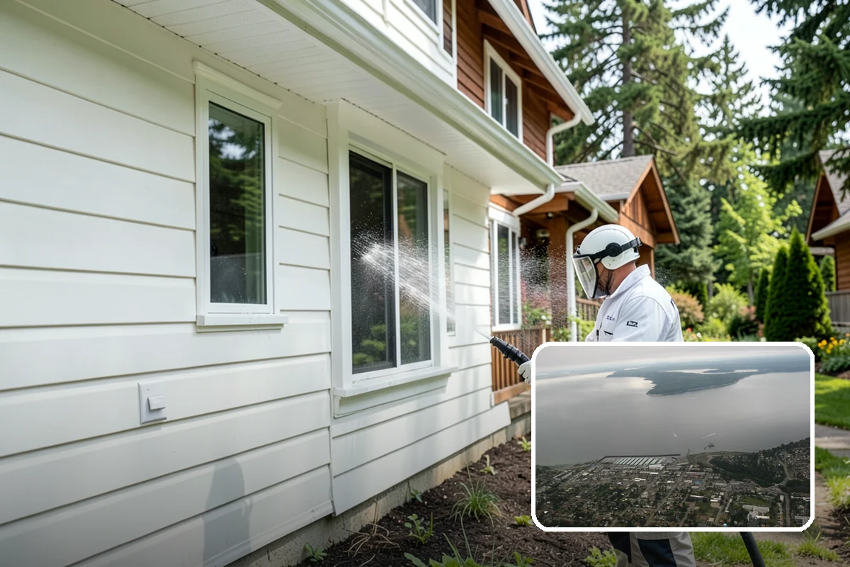 Fence Staining in Des Moines, King County, WA - Restores rich, even color to faded fence boards