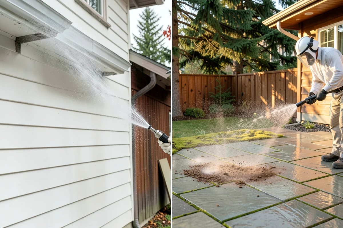 Fence Staining in Everett, Snohomish County, WA - Clean the fence and strip any failing prior coating