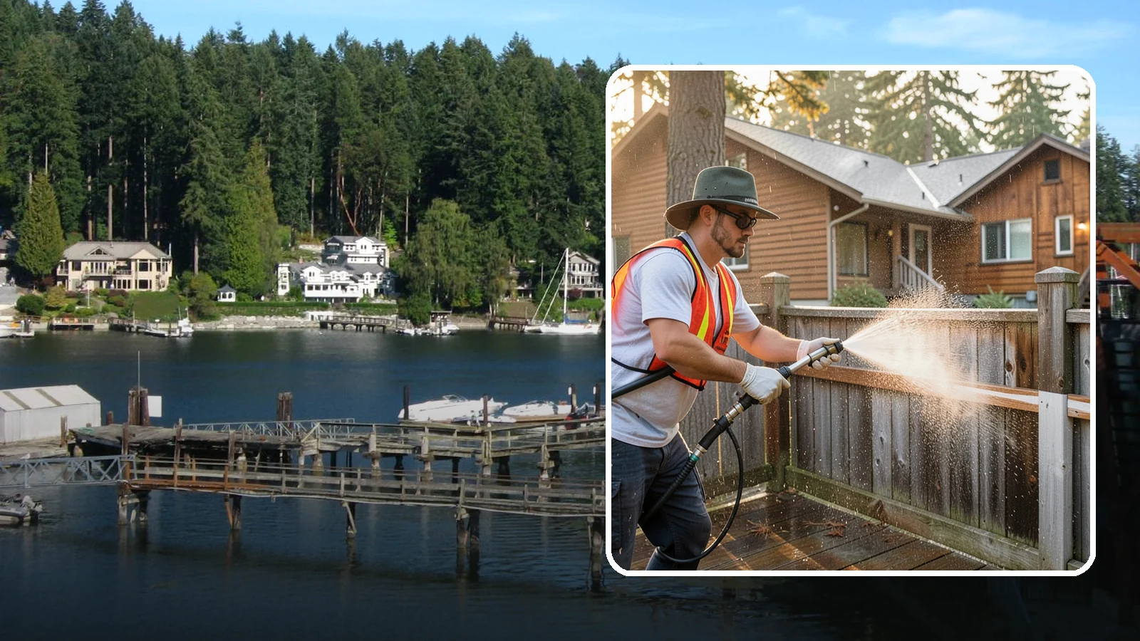 Fence Staining in Gig Harbor, Pierce County, WA - Pigmented fence staining that revives faded wood while adding lasting UV and moisture defense to every panel.