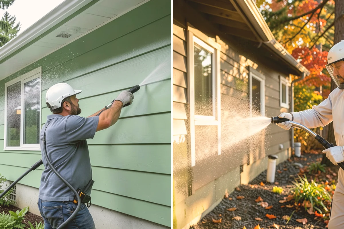 Fence Staining in Index, Snohomish County, WA - Clean the fence and strip any failing prior coating