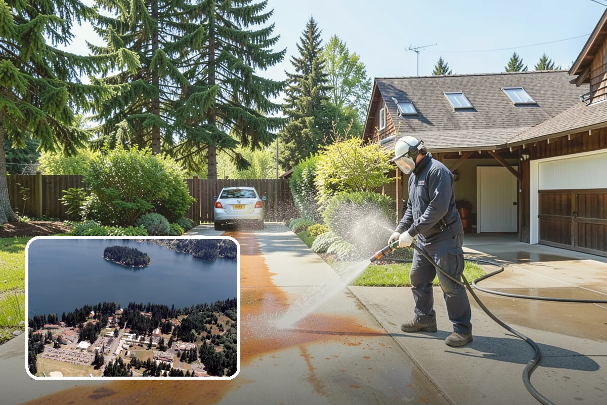 Fence Staining in Lakewood, Pierce County, WA - Restores rich, even color to faded fence boards