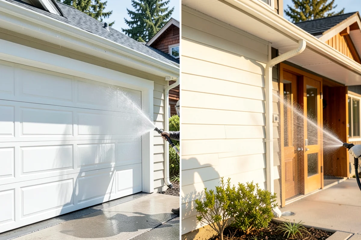 Fence Staining in Lakewood, Pierce County, WA - Clean the fence and strip any failing prior coating