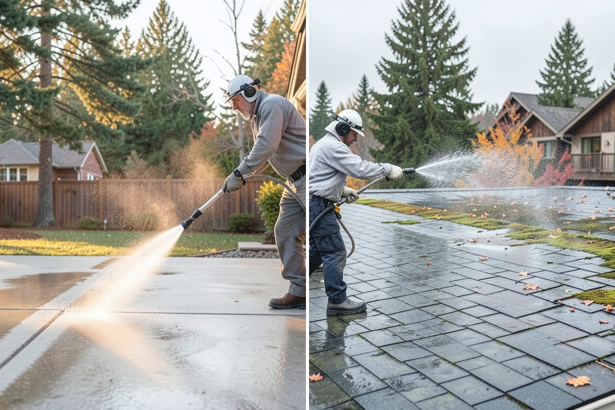 Fence Staining in Marysville, Snohomish County, WA - Clean the fence and strip any failing prior coating