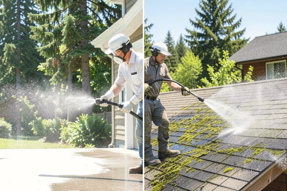Fence Staining in Mill Creek, Snohomish County, WA - Clean the fence and strip any failing prior coating