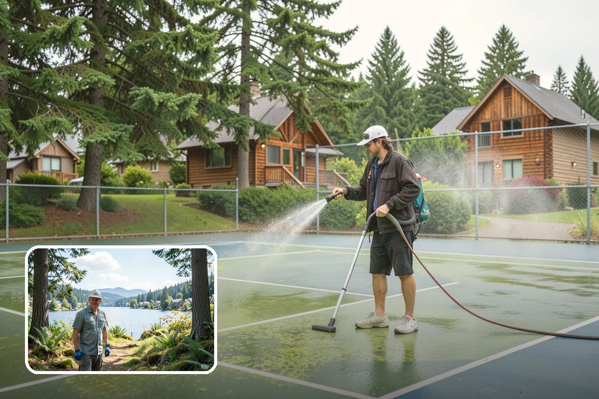 Fence Staining in Milton, King County, WA - Restores rich, even color to faded fence boards