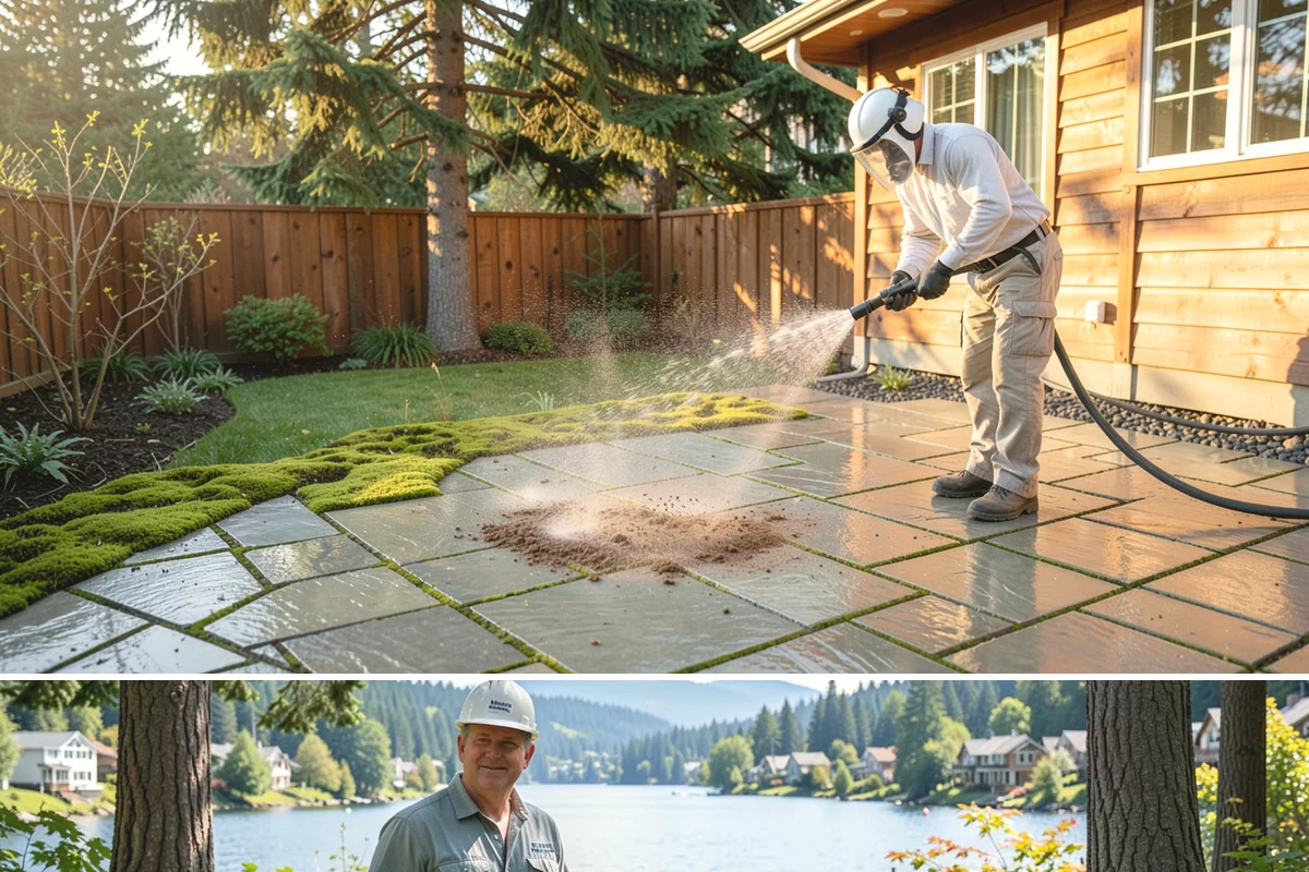 Fence Staining in Milton, King County, WA - Stain fences during a stretch of dry summer weather so the finish can cure before autumn moisture arrives.