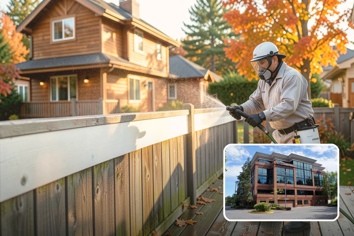 Fence Staining in Mountlake Terrace, Snohomish County, WA - Restores rich, even color to faded fence boards