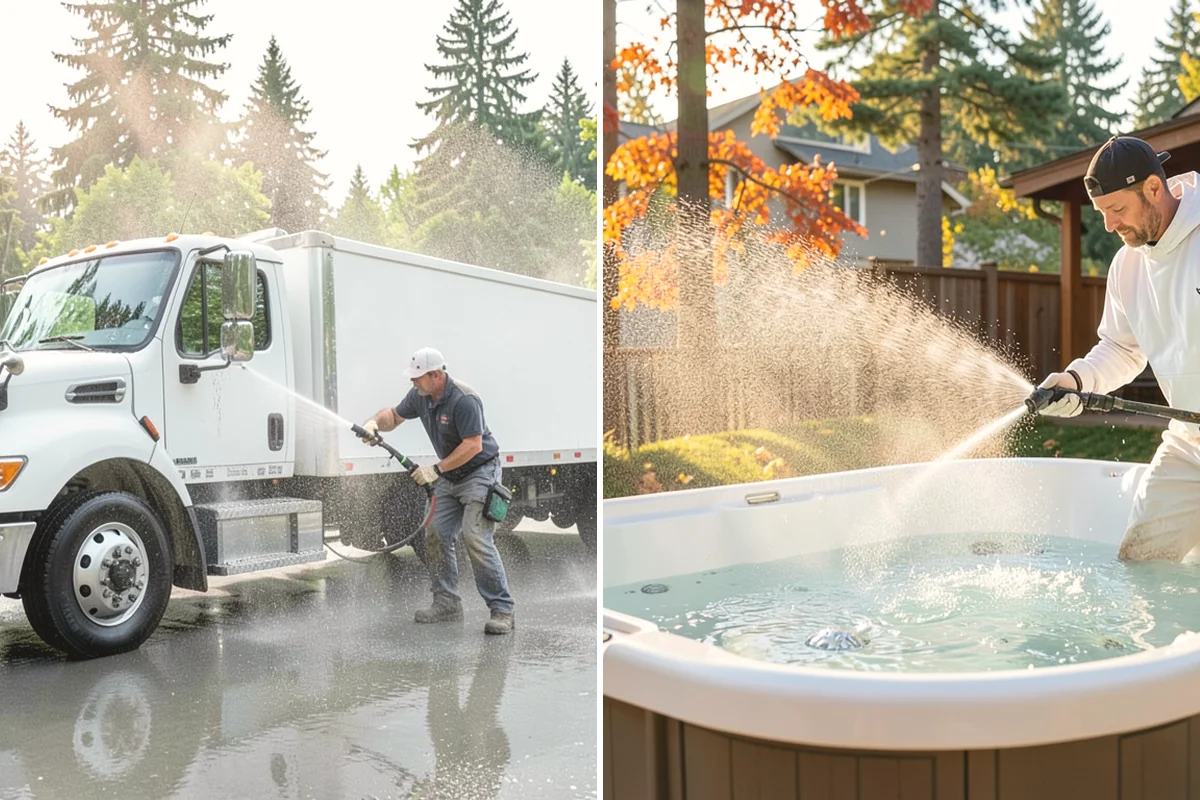 Fence Staining in Mountlake Terrace, Snohomish County, WA - Clean the fence and strip any failing prior coating