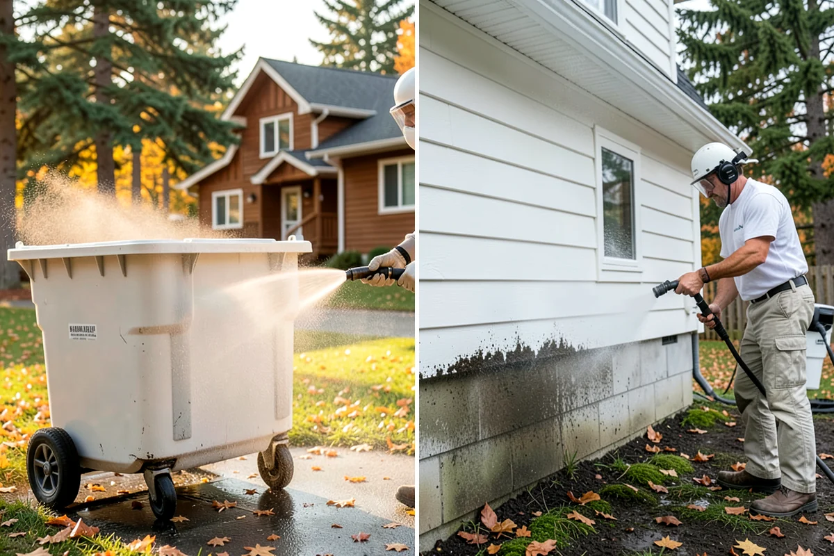 Fence Staining in Normandy Park, King County, WA - Clean the fence and strip any failing prior coating