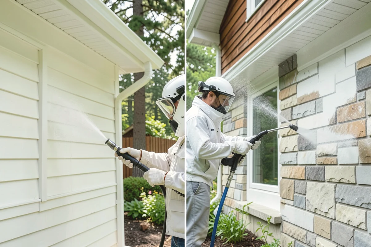 Fence Staining in North Bend, King County, WA - Clean the fence and strip any failing prior coating