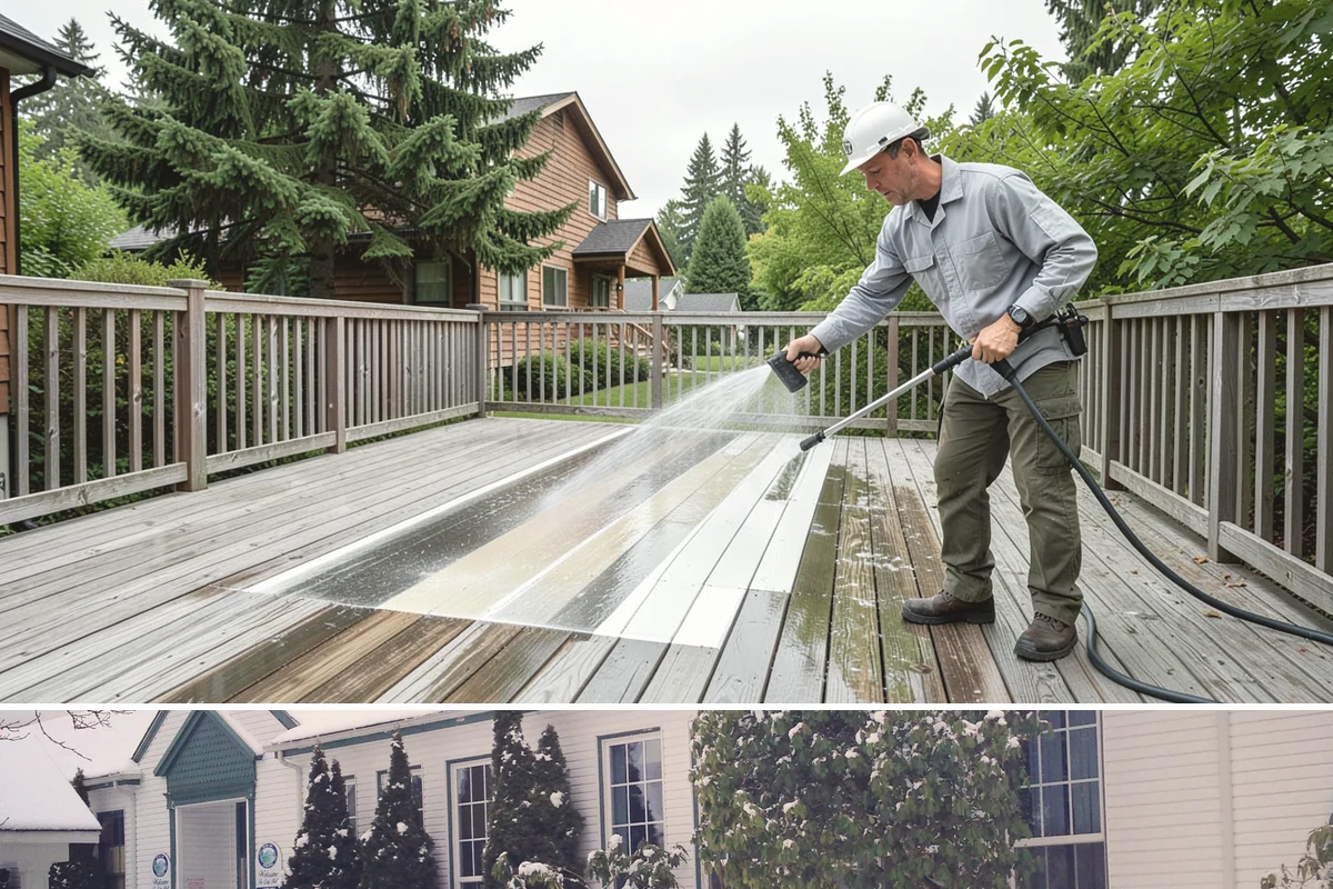 Fence Staining in Pacific, King County, WA - Stain fences during a stretch of dry summer weather so the finish can cure before autumn moisture arrives.