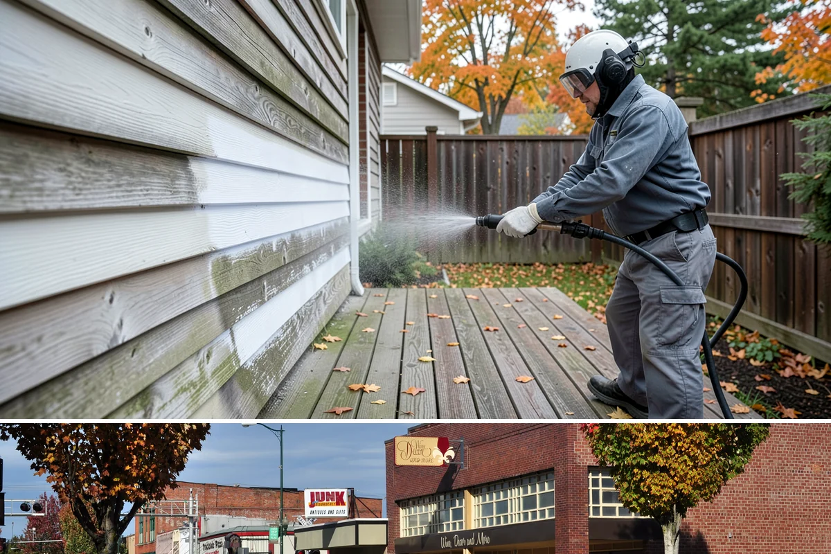 Fence Staining in Puyallup, Pierce County, WA - Stain fences during a stretch of dry summer weather so the finish can cure before autumn moisture arrives.