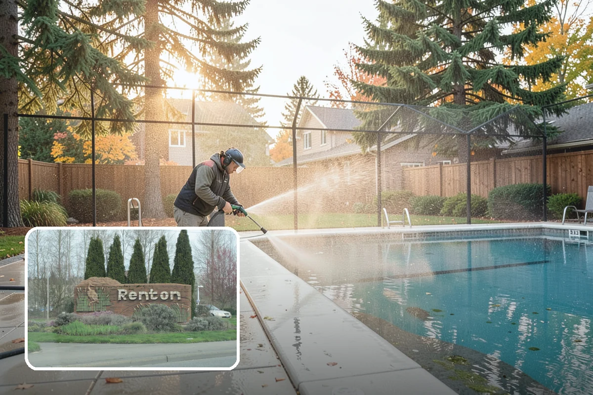 Fence Staining in Renton, King County, WA - Restores rich, even color to faded fence boards