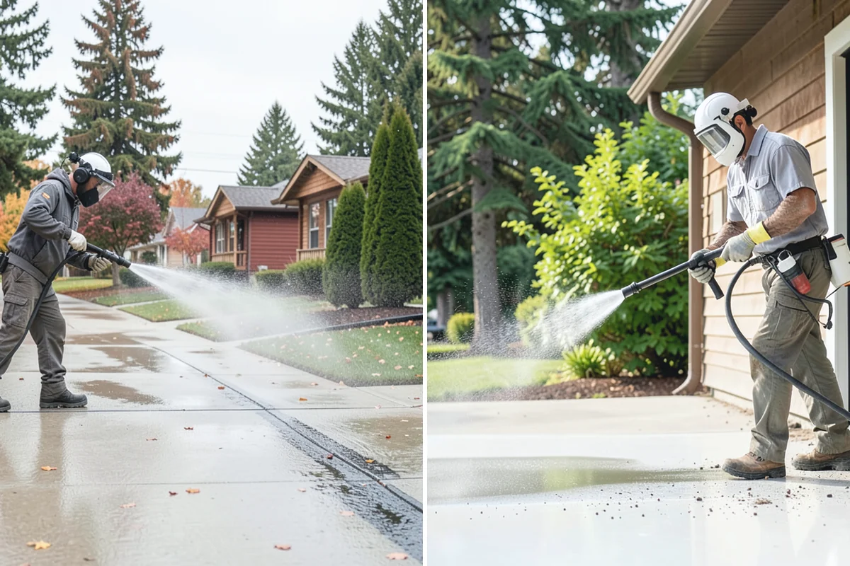 Fence Staining in Renton, King County, WA - Clean the fence and strip any failing prior coating