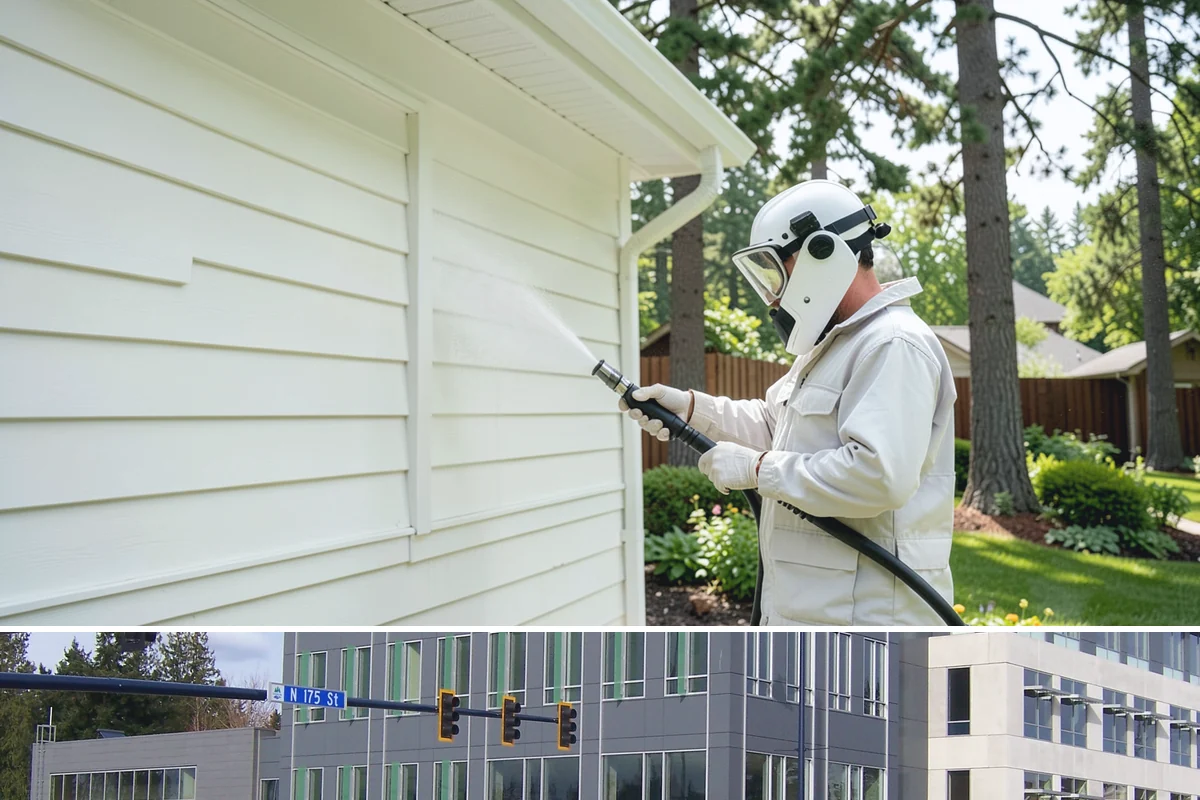 Fence Staining in Shoreline, King County, WA - Stain fences during a stretch of dry summer weather so the finish can cure before autumn moisture arrives.