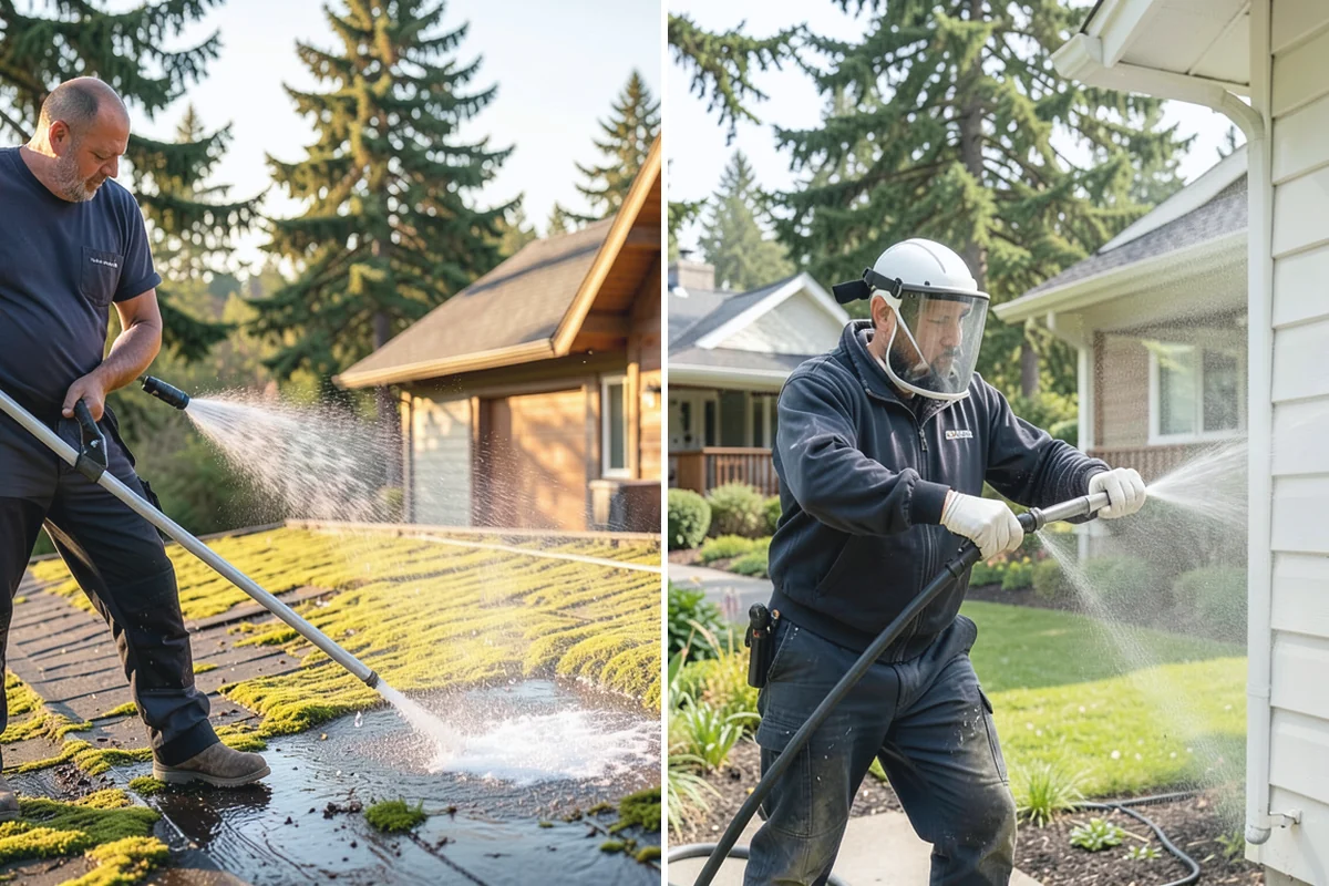 Fence Staining in Skykomish, King County, WA - Clean the fence and strip any failing prior coating
