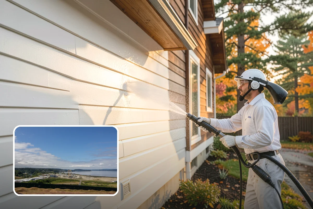 Fence Staining in University Place, Pierce County, WA - Restores rich, even color to faded fence boards