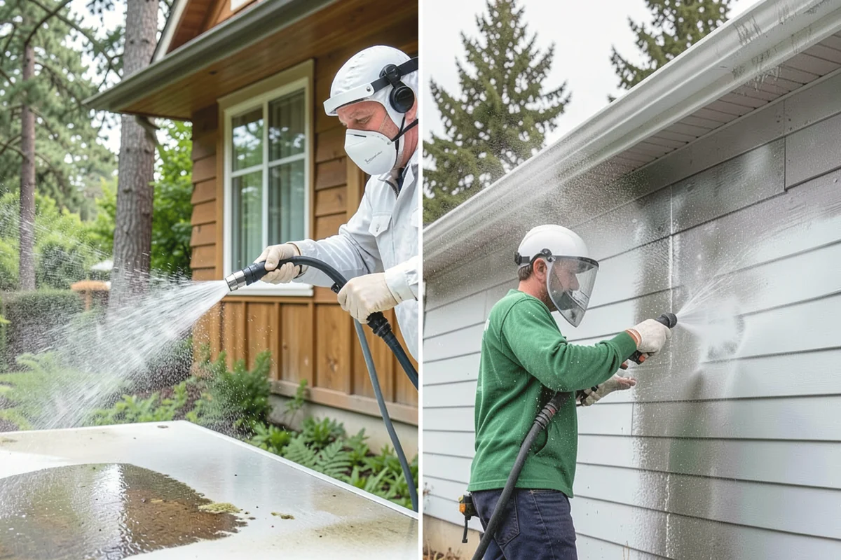 Fence Staining in University Place, Pierce County, WA - Clean the fence and strip any failing prior coating