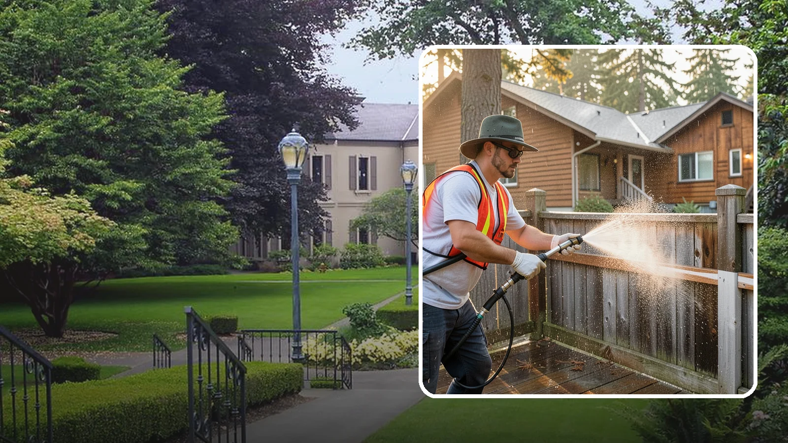 Fence Staining in Woodinville, King County, WA - Pigmented fence staining that revives faded wood while adding lasting UV and moisture defense to every panel.